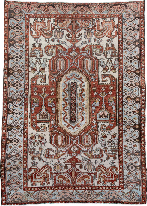 Antique Malayer Area Rug (4' x 6')